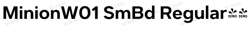 MinionW01 SmBd Regular字体转换